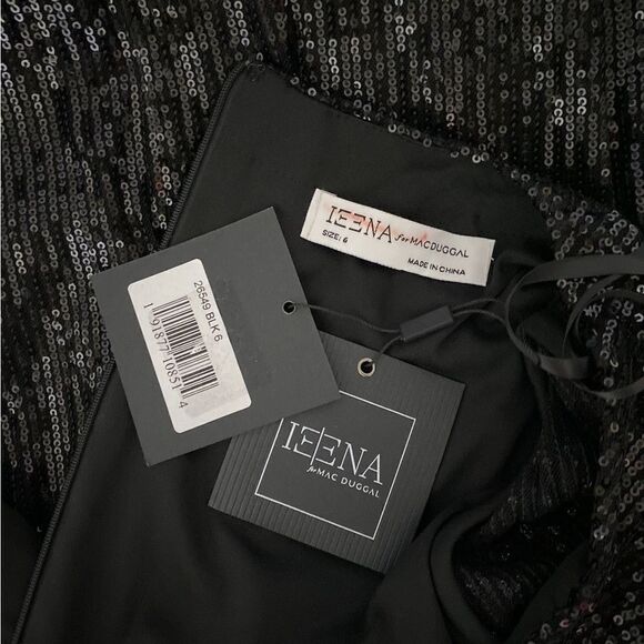 Mac Duggal Ieena Sequin Knotted Midi Dress size 6 - Picture 12 of 13